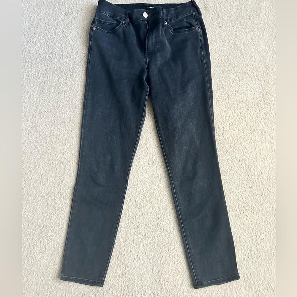 Express skinny mid-rise ultra hyper stretch jean
